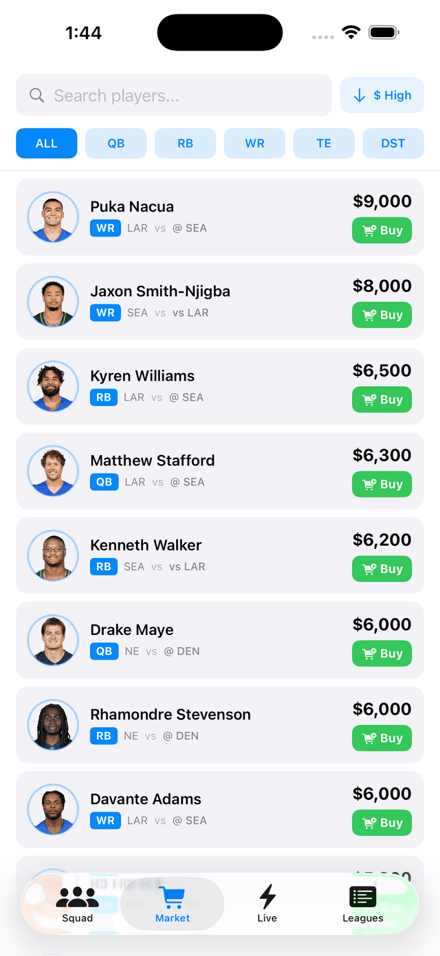 Draft Your Squad screenshot