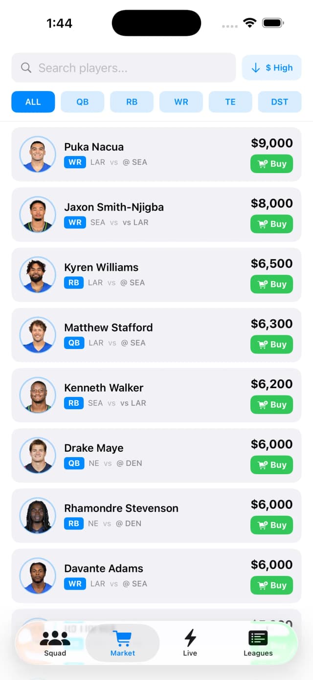 Draft Your Squad screenshot